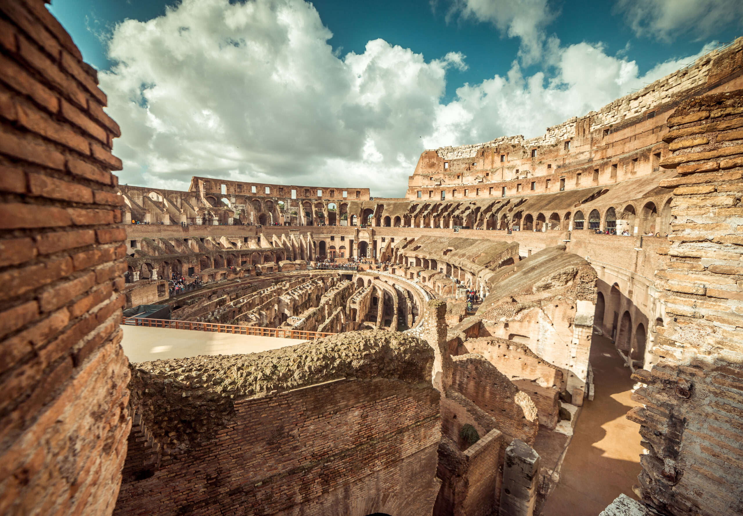 Coliseum interior Rome, Italy.